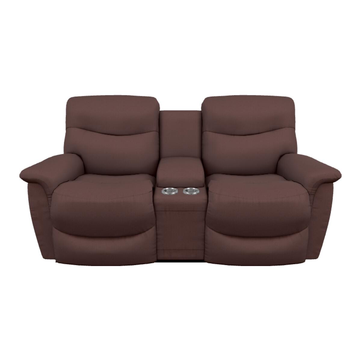 James Reclining Loveseat w/ Console - 449521 - Image 2