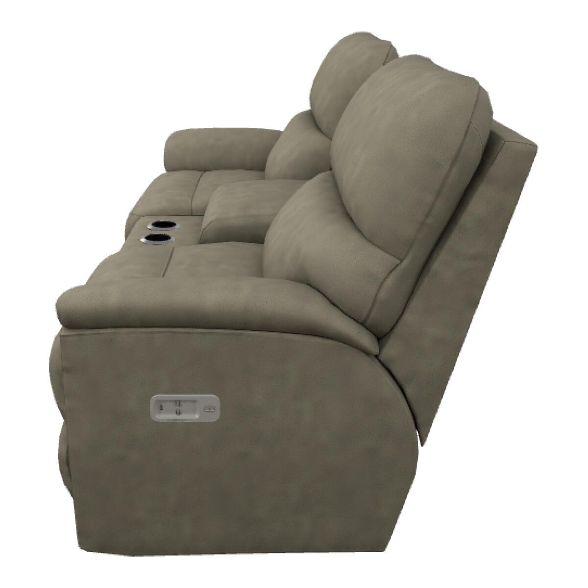 Brooks Power Reclining Loveseat w/ Headrest & Console - U49727 - Image 2