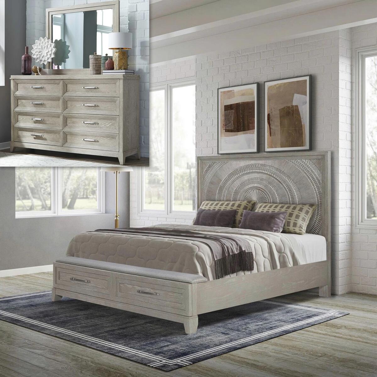 Belmar Opt Queen Storage Bed, Dresser & Mirror - Image 2