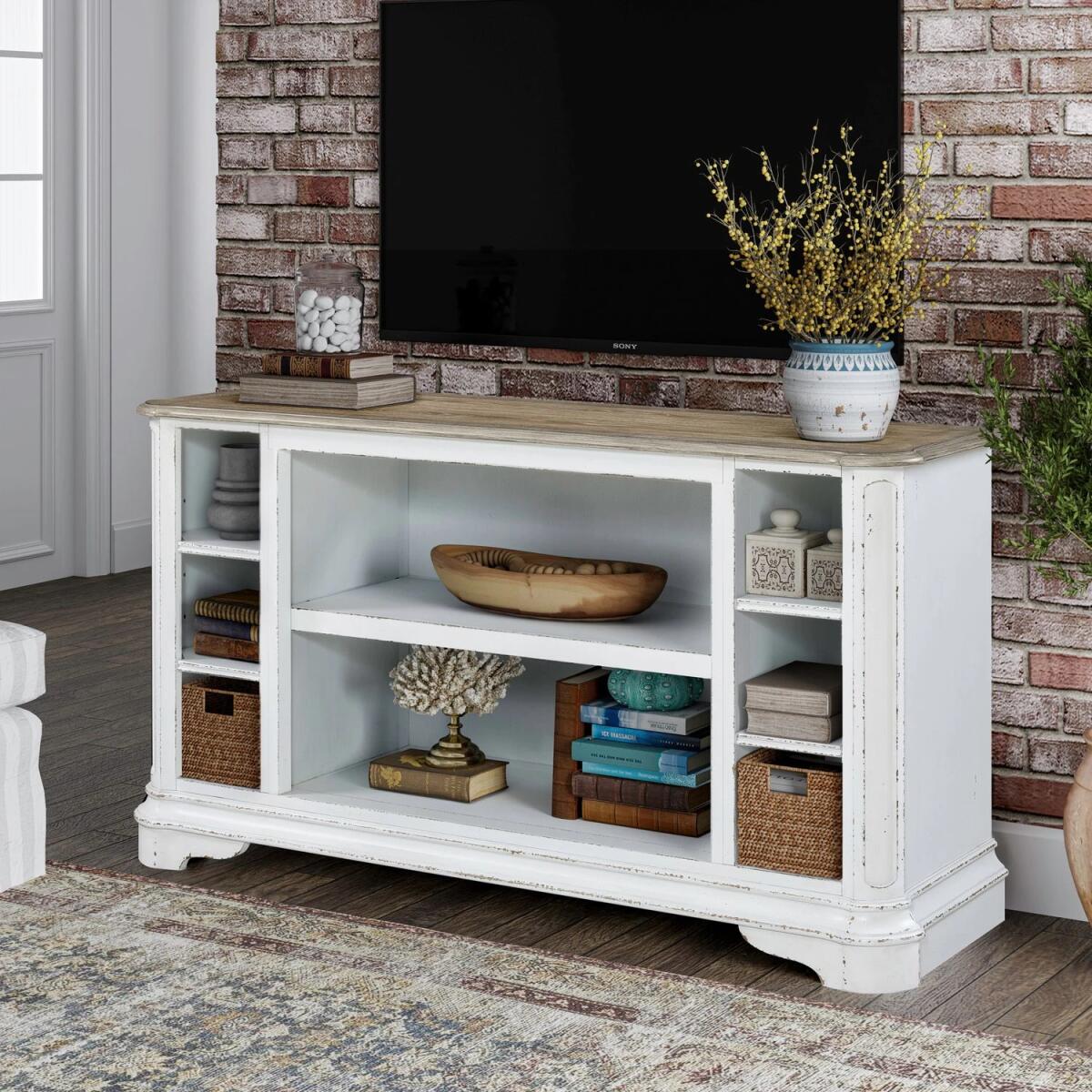 Fireplace TV Consoles 56 Inch Fireplace Credenza - Image 2