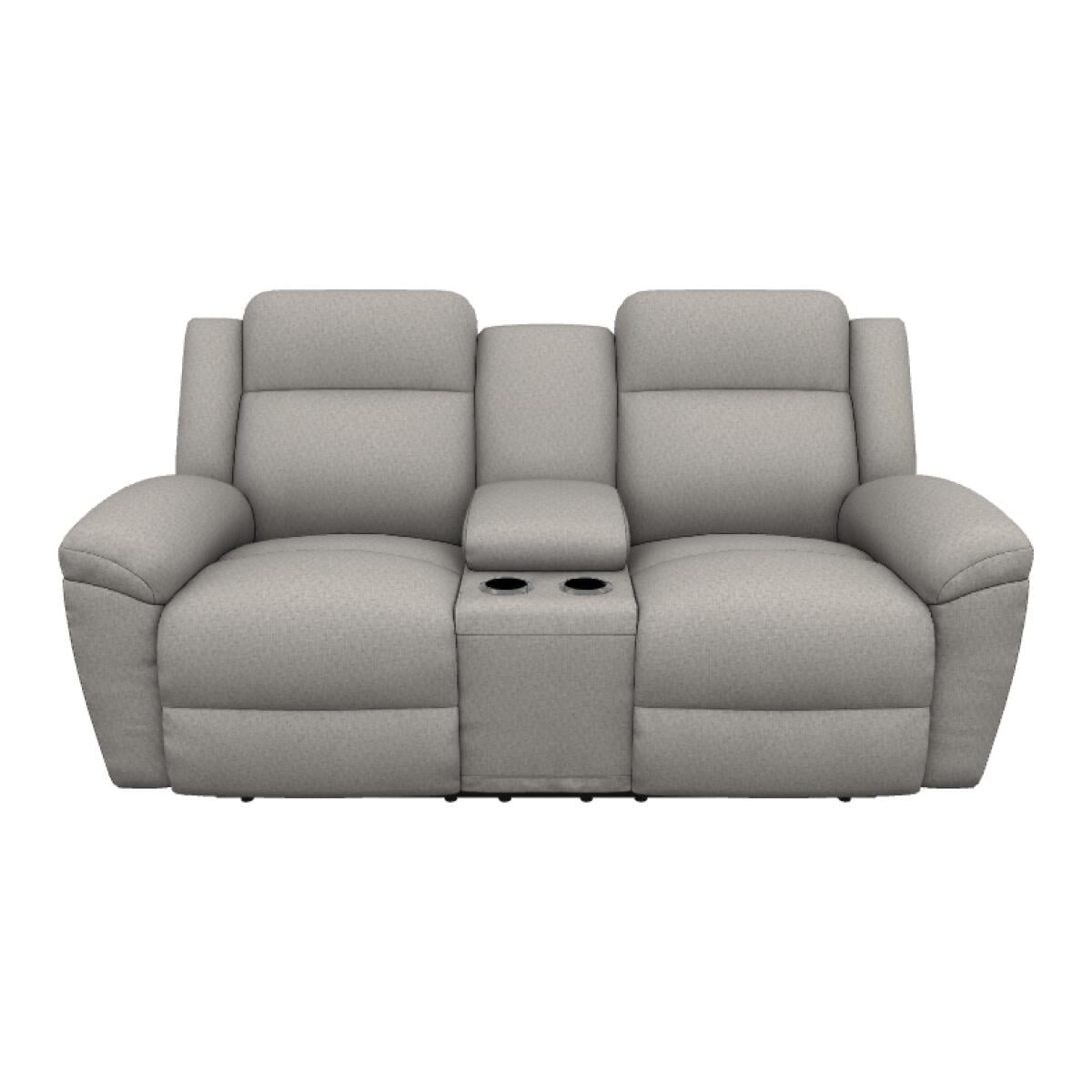 Joel Power Reclining Loveseat w/ Headrest, Lumbar & Console - X49761 - Image 2