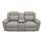 Joel Power Reclining Loveseat w/ Headrest, Lumbar & Console - X49761