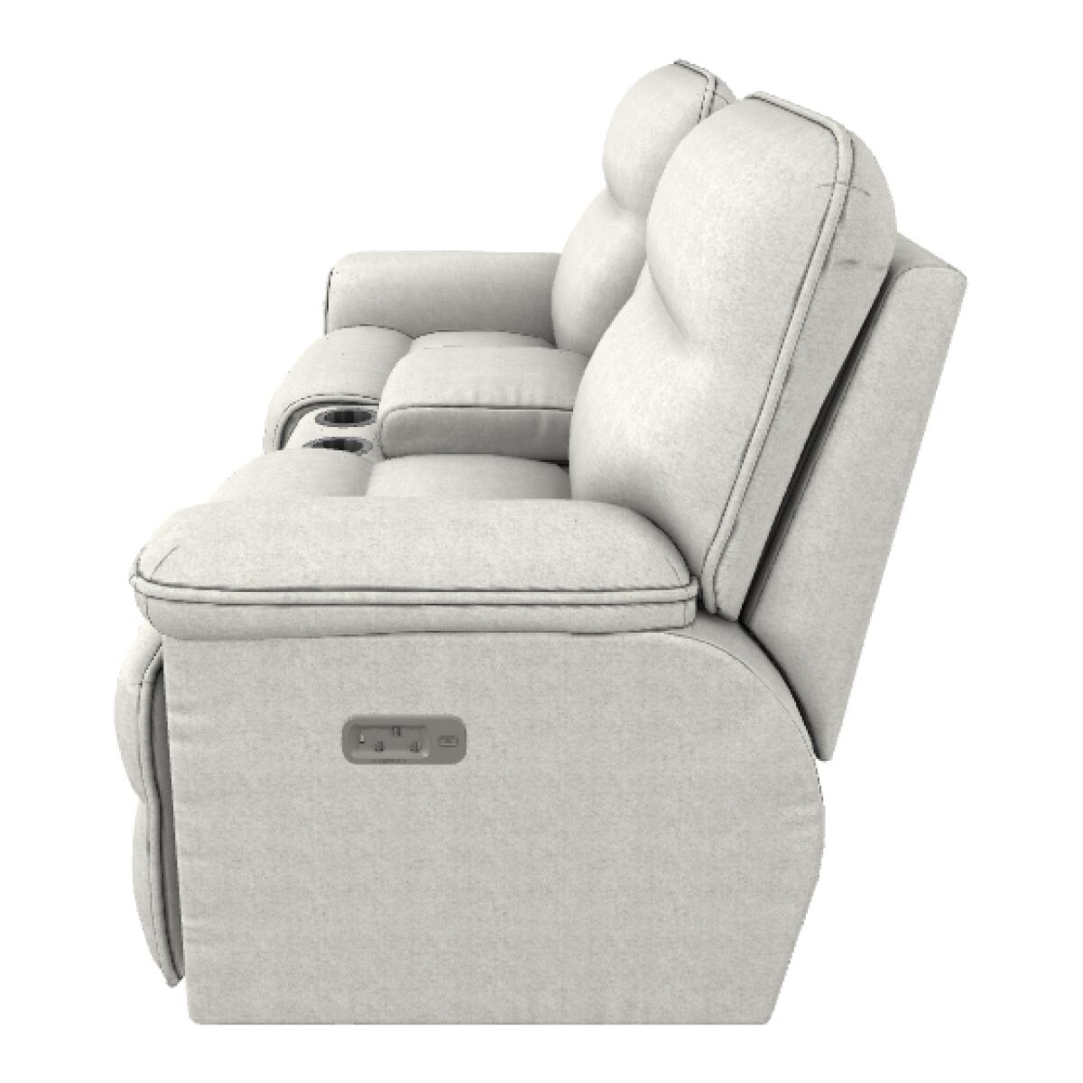Jay Power Reclining Loveseat w/ Headrest, Lumbar & Console - X49706 - Image 3
