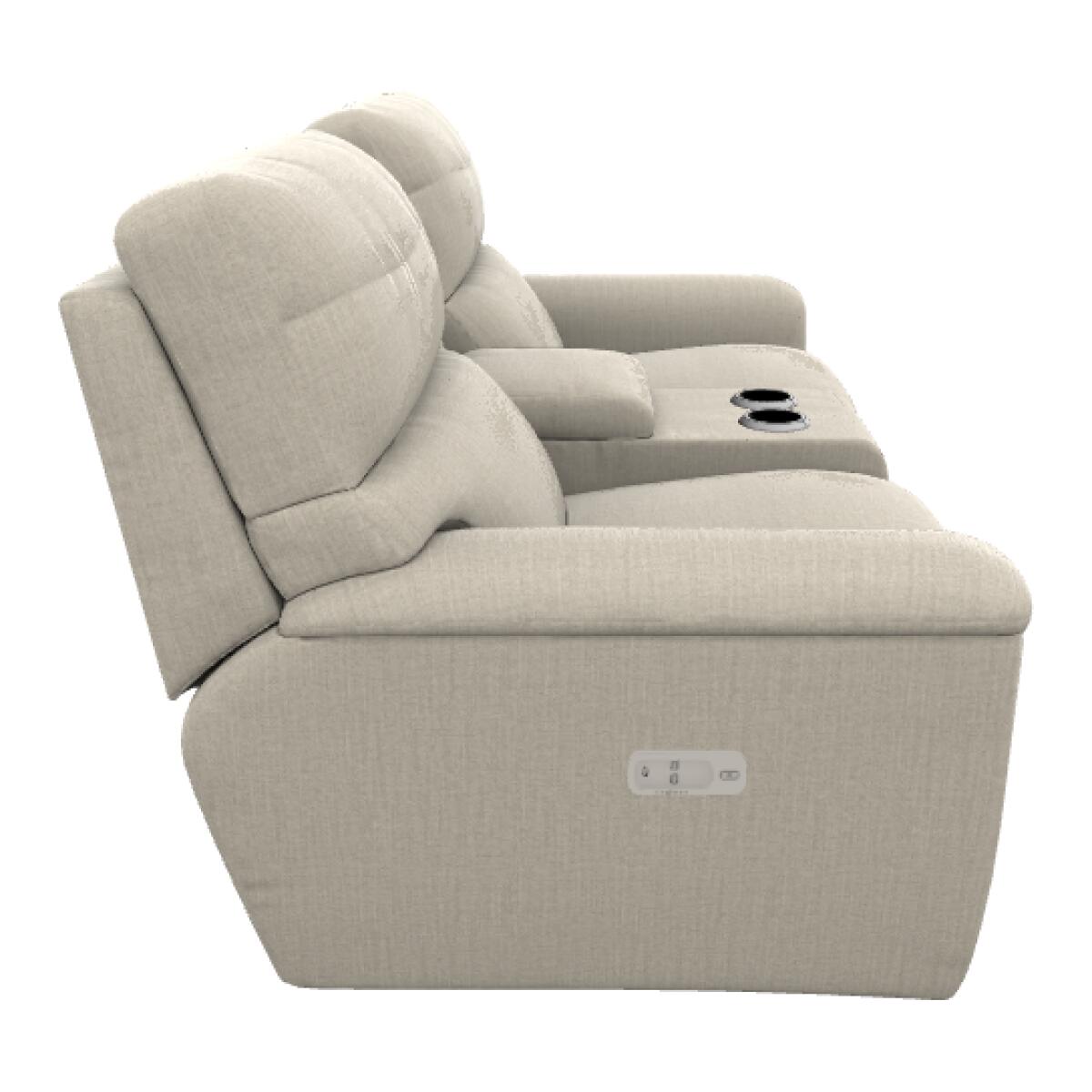 Ava Power Reclining Loveseat w/ Headrest & Console - U49769 - Image 5