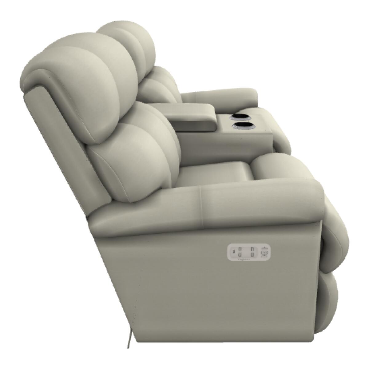 Pinnacle Power Wall Reclining Loveseat w/ Console Headrest & Lumbar - X39512 - Image 5