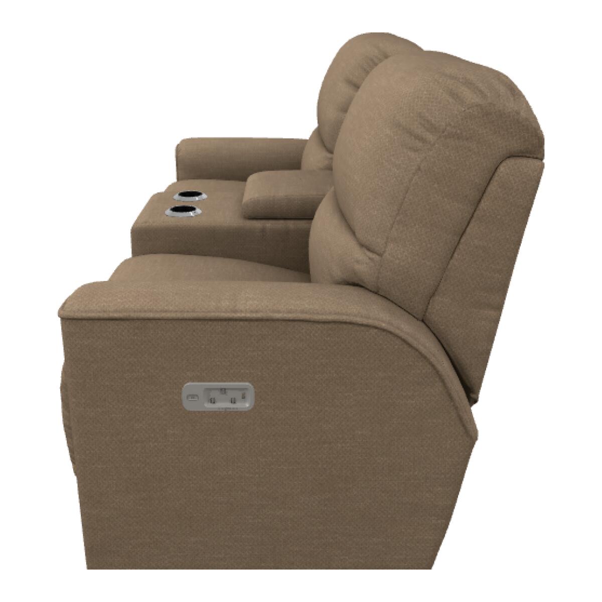 Cade Power Reclining Loveseat w/ Headrest, Lumbar & Console - X49803 - Image 3