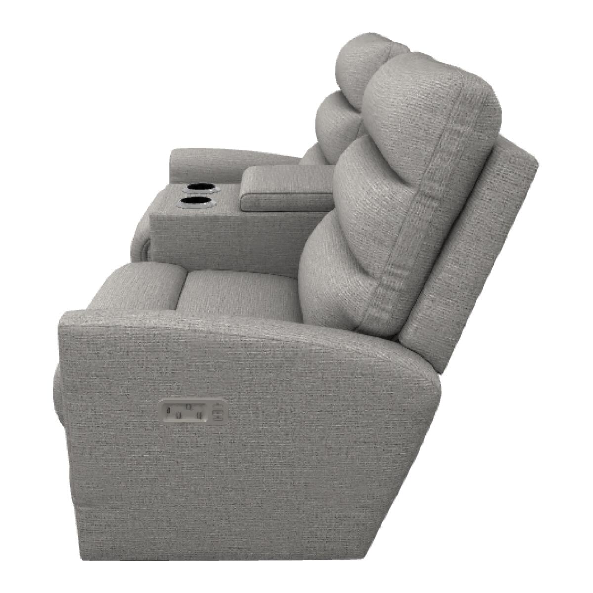 Liam Power Wall Reclining Loveseat w/ Headrest & Console - U39786 - Image 3