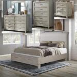 Belmar Queen Storage Bed, Dresser & Mirror, Chest, Night Stand
