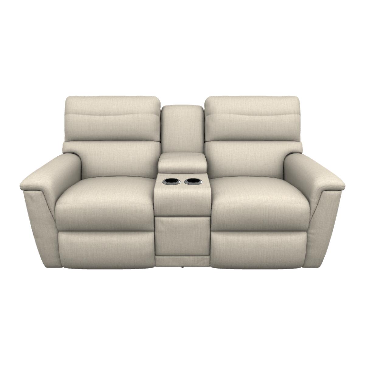 Ava Power Reclining Loveseat w/ Headrest & Console - U49769 - Image 2