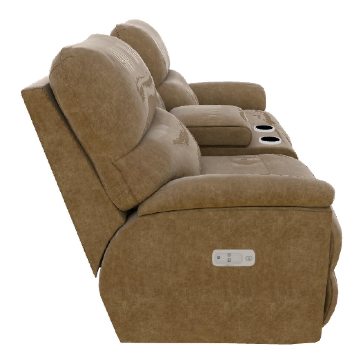 Trouper Power Reclining Loveseat w/ Headrest & Console - U49724 - Image 5