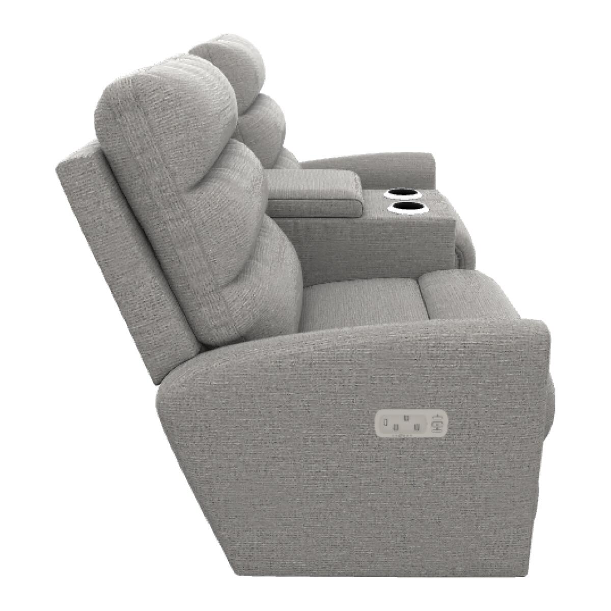 Liam Power Wall Reclining Loveseat w/ Headrest & Console - U39786 - Image 5
