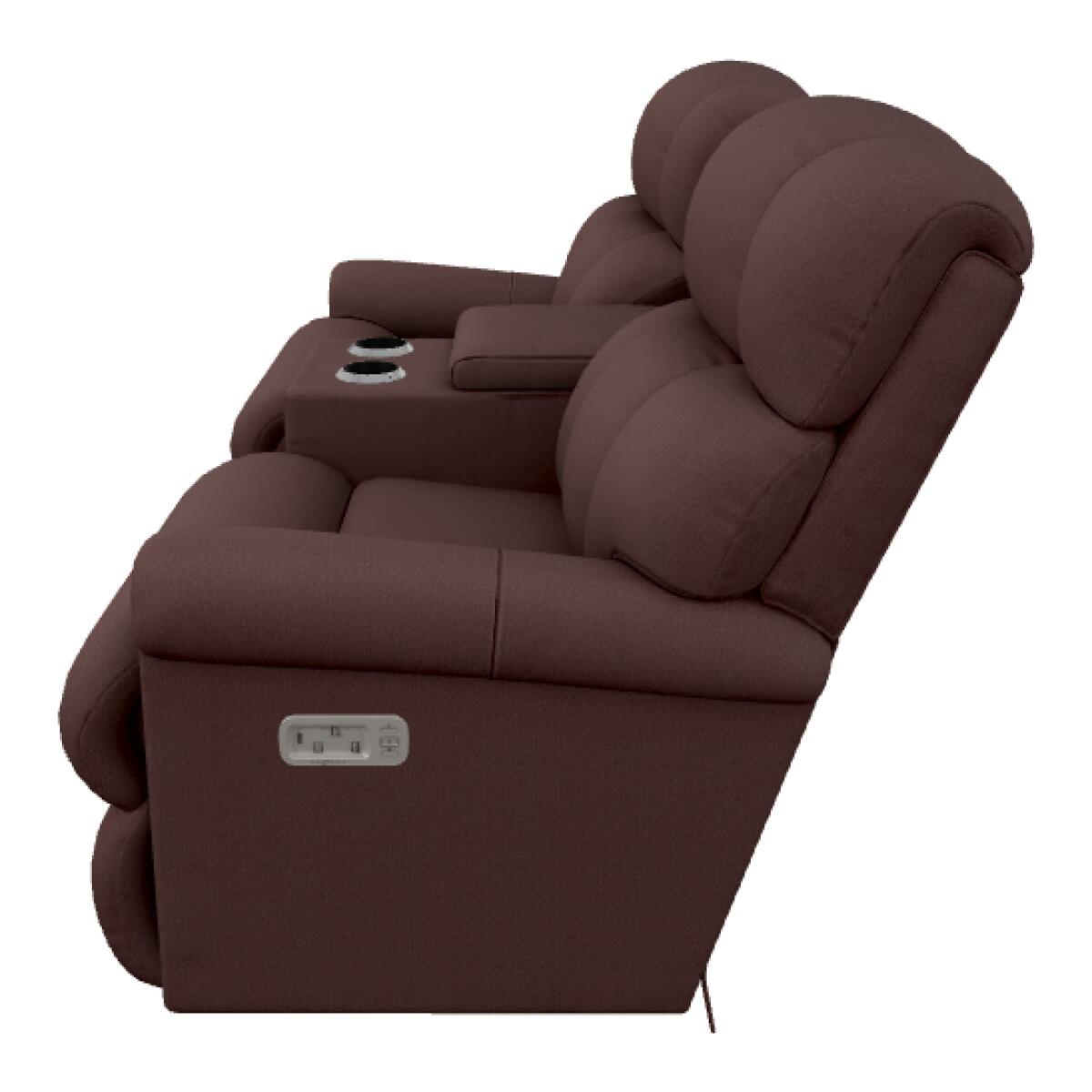 Pinnacle Power Wall Reclining Loveseat w/ Headrest & Console - U39512 - Image 3