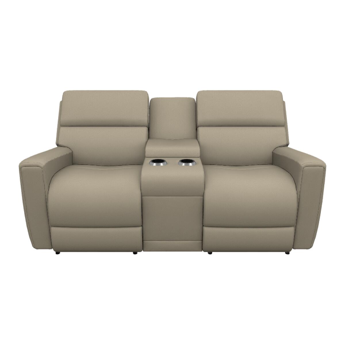 Apollo Power Reclining Loveseat w/ Headrest & Console - U49757 - Image 2