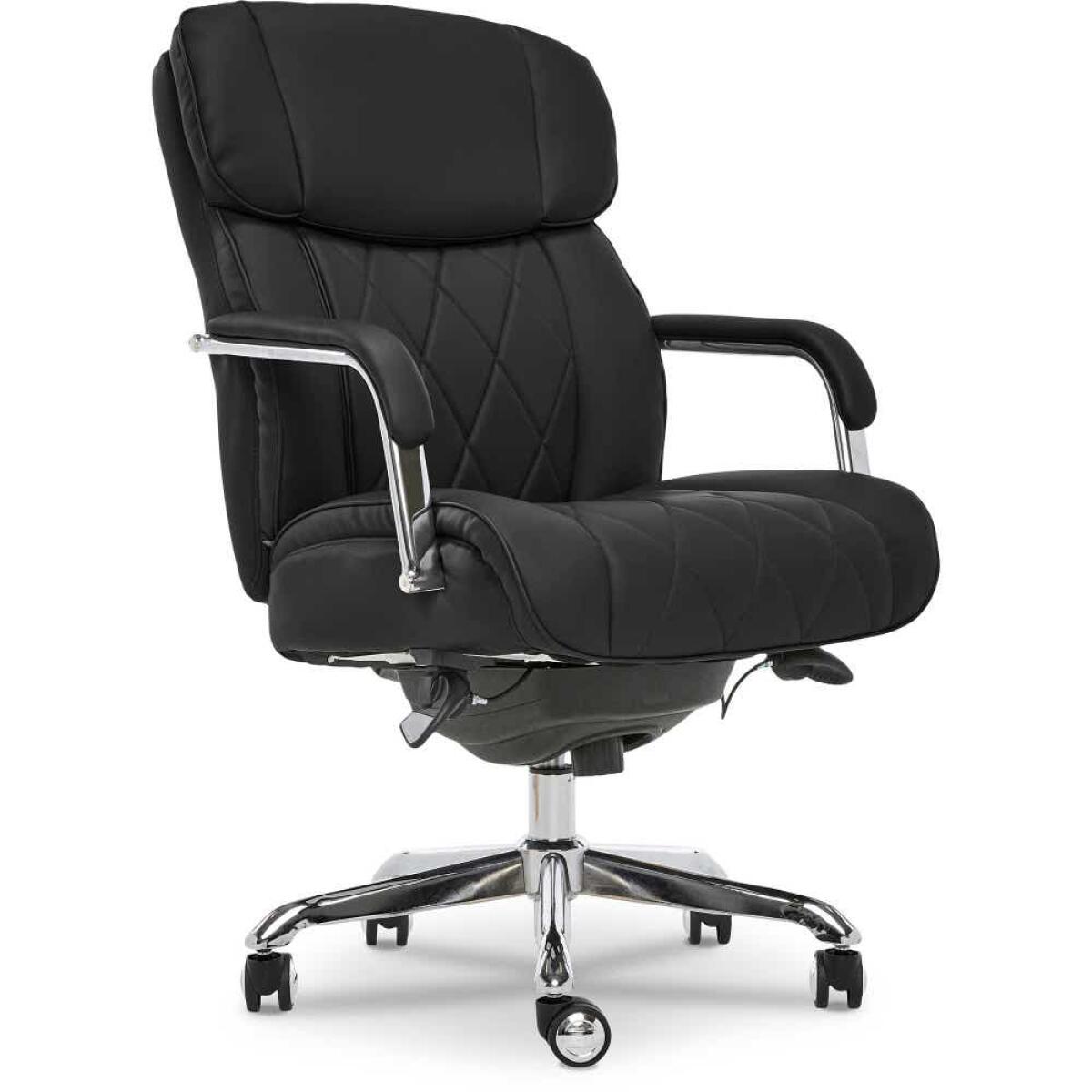Sutherland Quilted Leather Office Chair, Jet Black - 44813A-LZB - Image 5