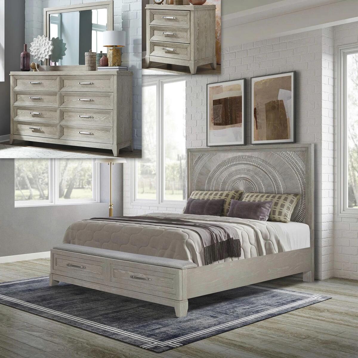 Belmar Opt Queen Storage Bed, Dresser & Mirror, Night Stand - Image 2
