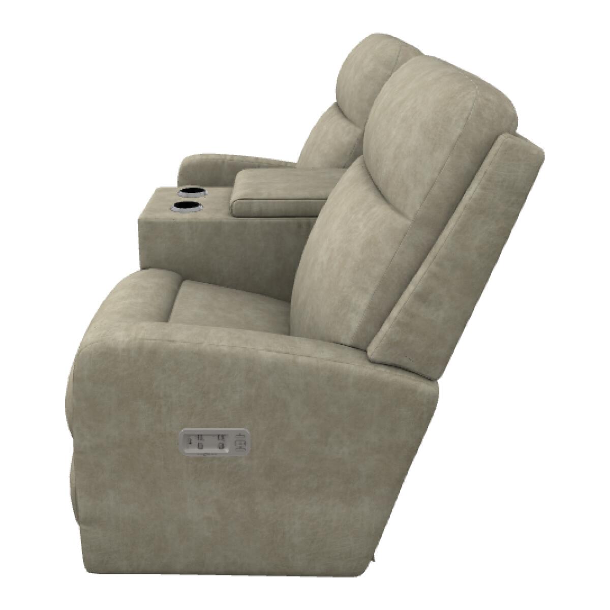Finley Power Wall Reclining Loveseat w/ Console Headrest & Lumbar - X39747 - Image 3