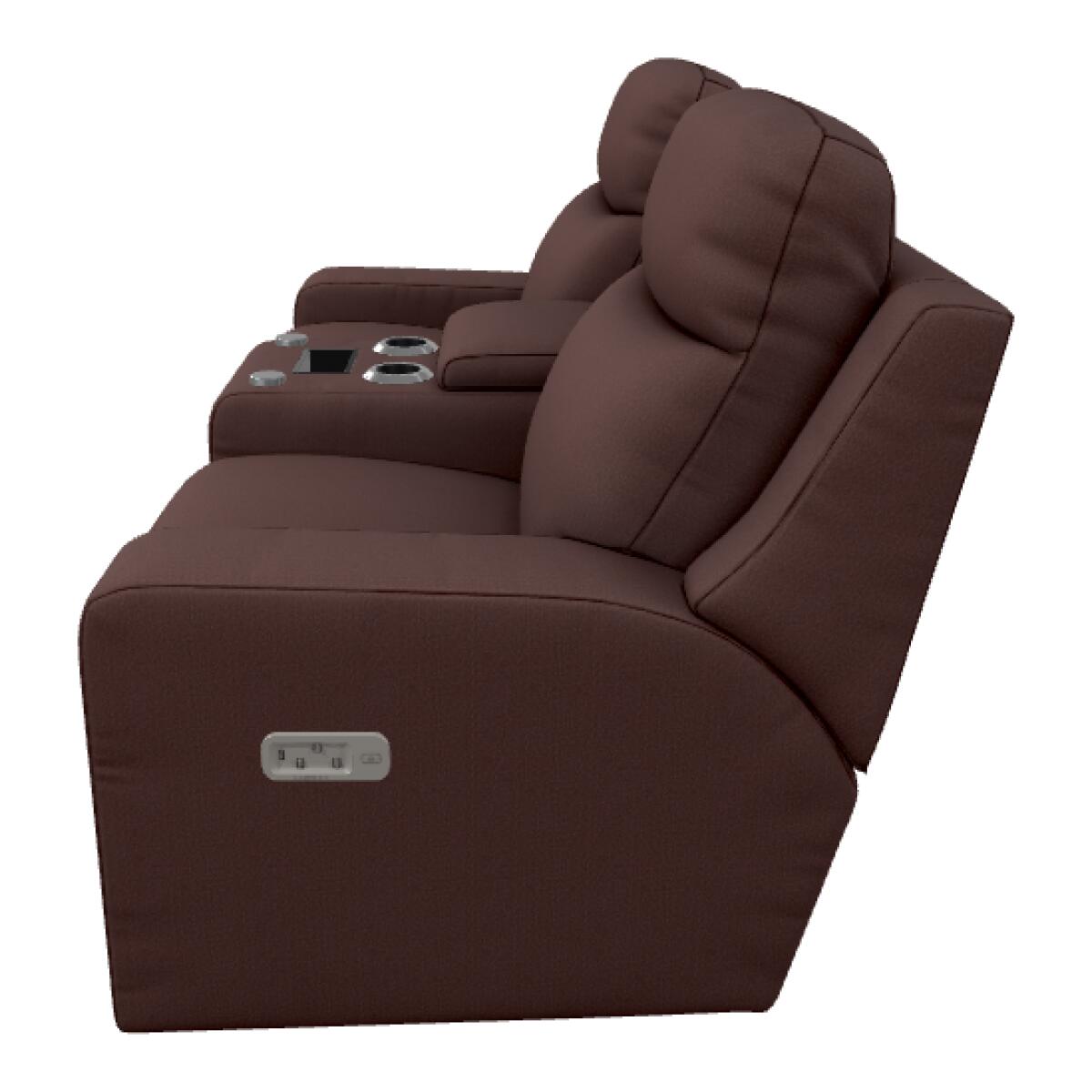 Emmons Power Reclining Loveseat w/ Headrest, Lumbar & Console - X49781 - Image 3