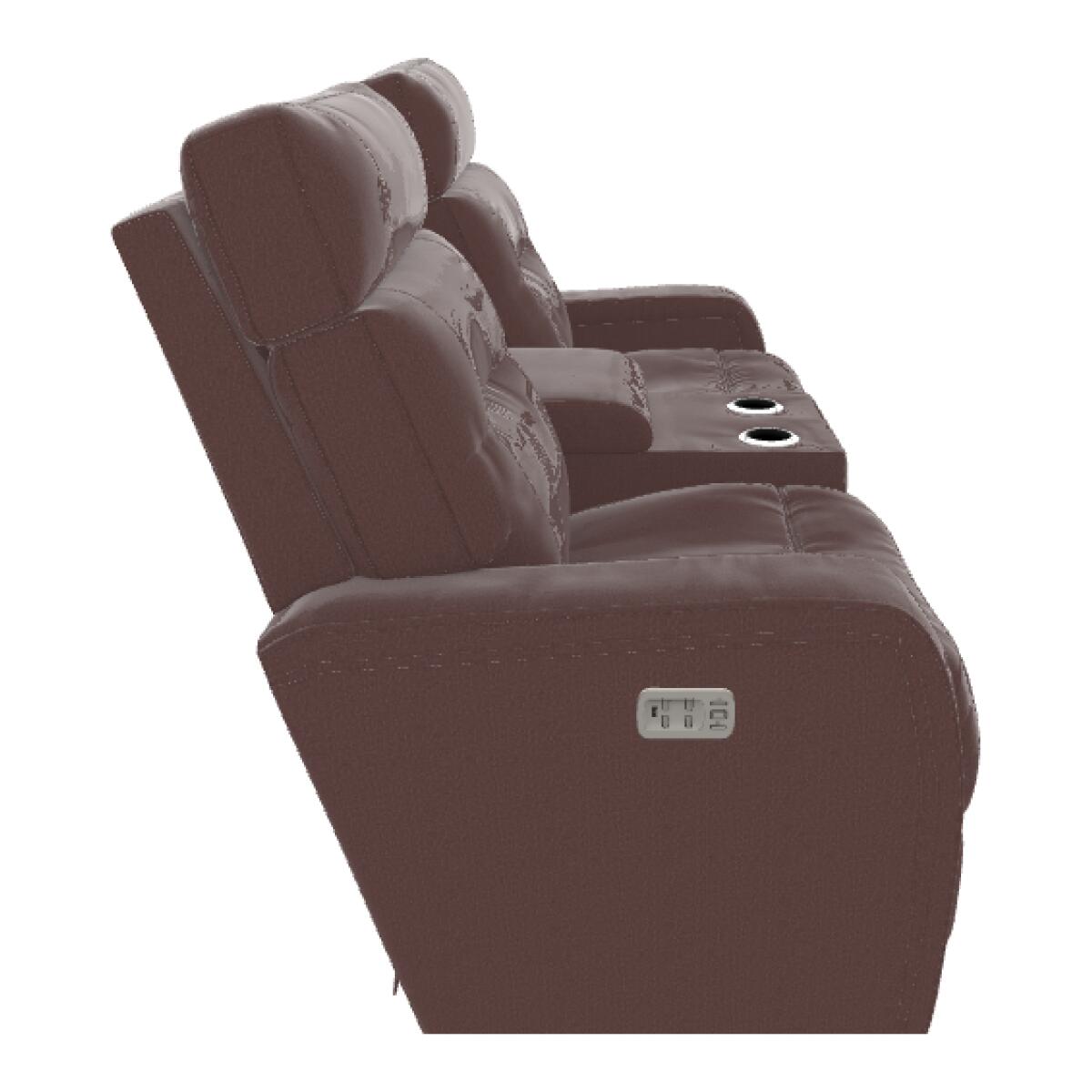 Baron Power Wall Reclining Loveseat w/ Console, Headrest & Lumbar - X39807 - Image 5