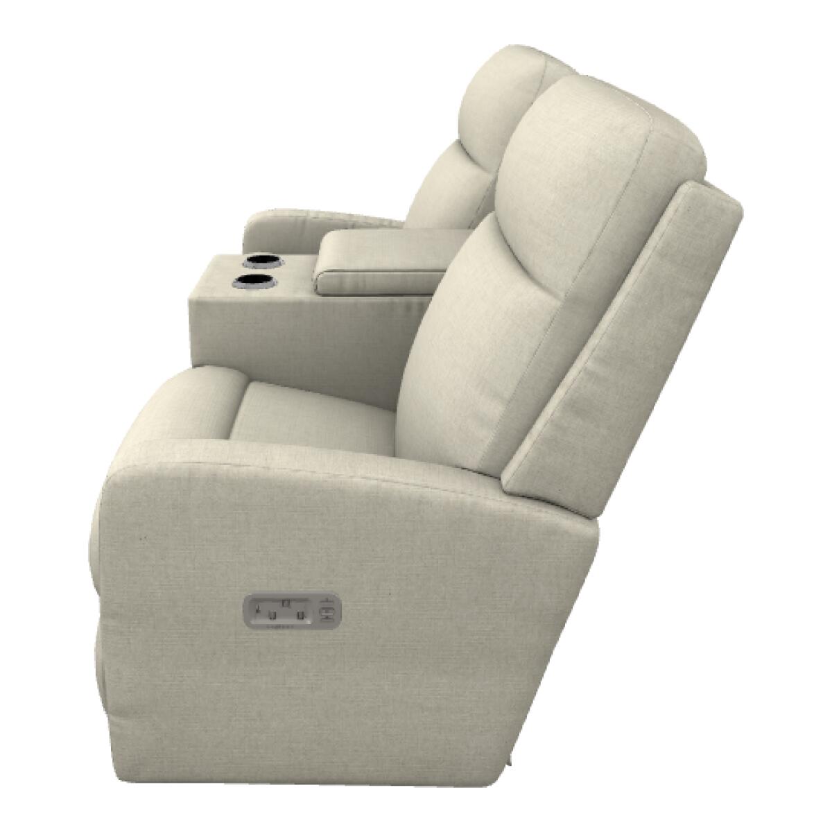Finley Power Wall Reclining Loveseat w/ Headrest & Console - U39747 - Image 3