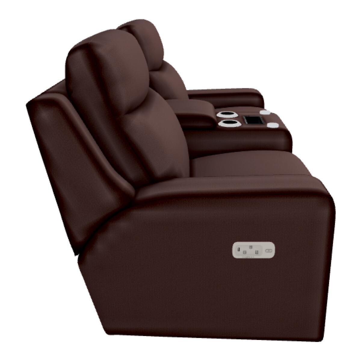 Emmons Power Reclining Loveseat w/ Headrest, Lumbar & Console - X49781 - Image 5