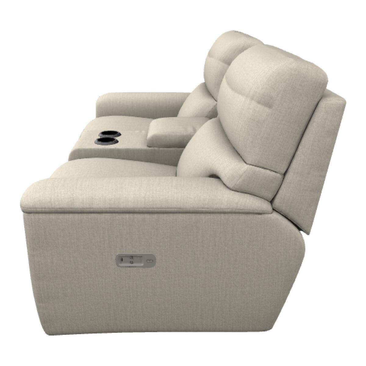Ava Power Reclining Loveseat w/ Headrest & Console - U49769 - Image 3