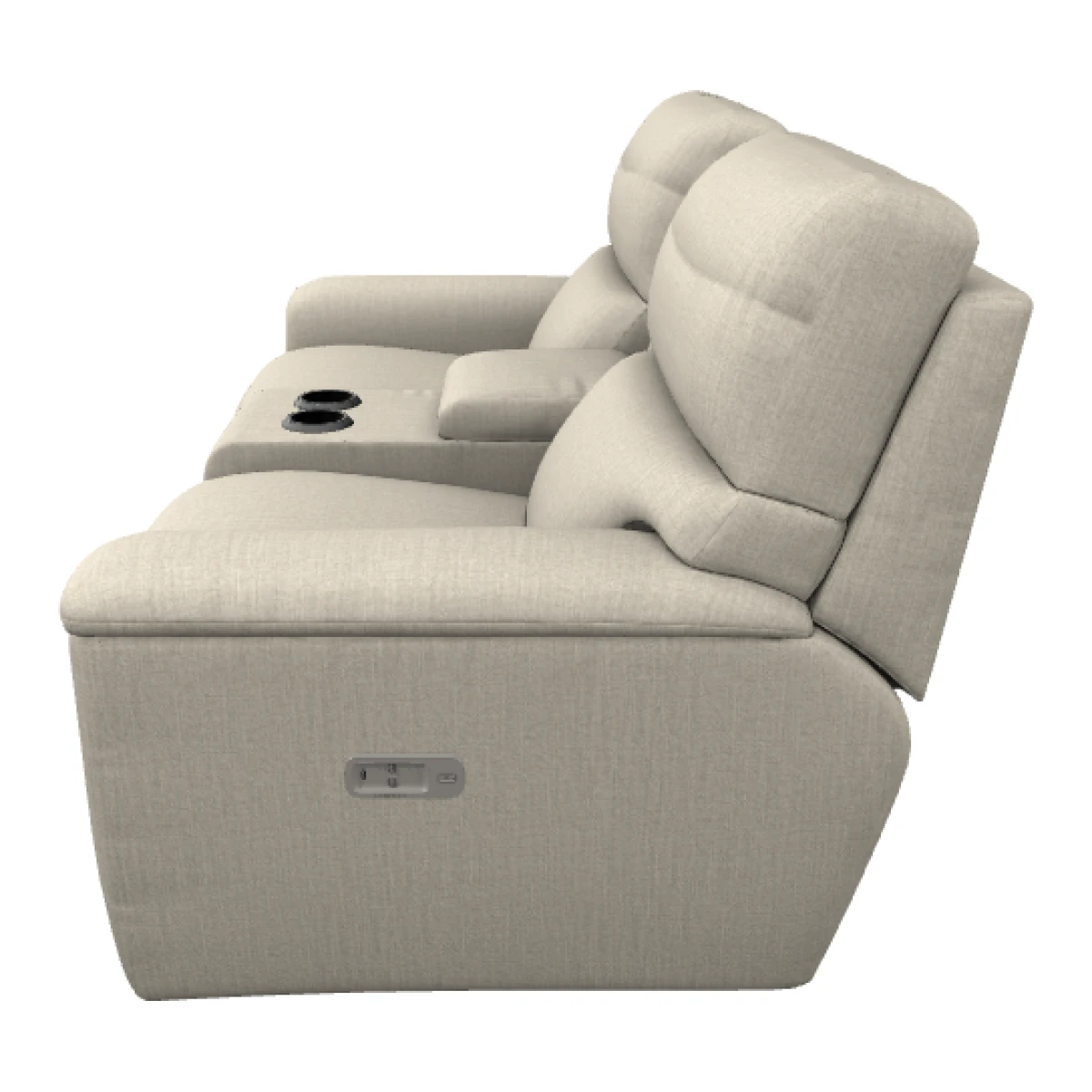 Ava Power Reclining Loveseat w/ Headrest & Console - U49769 - Image 2