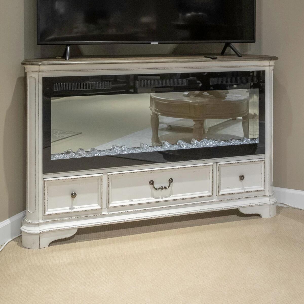Fireplace TV Consoles 244 58 Inch Corner Console w/ Fire FTS - Image 2