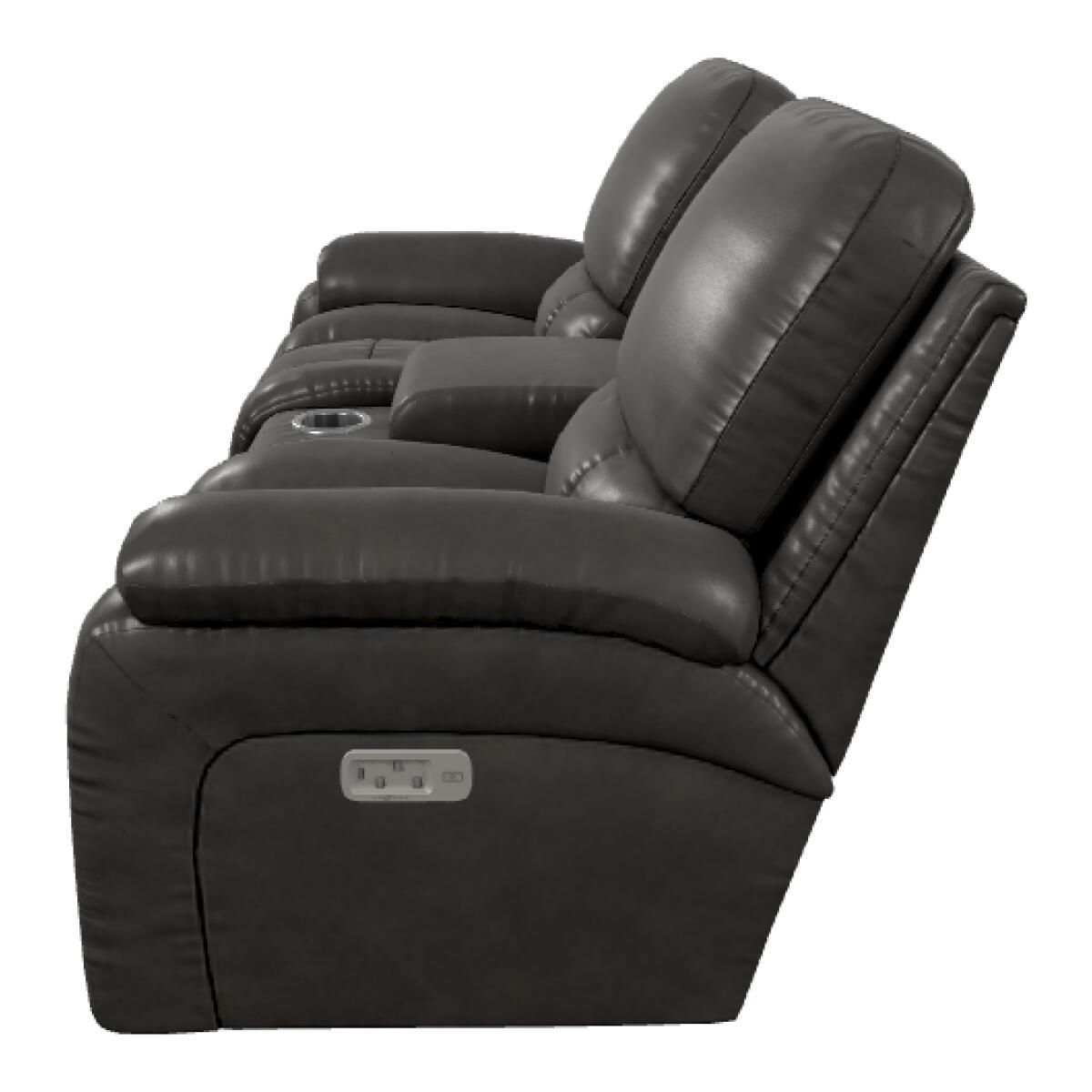 Greyson Power Reclining Loveseat w/ Headrest, Lumbar & Console - X49530 - Image 3