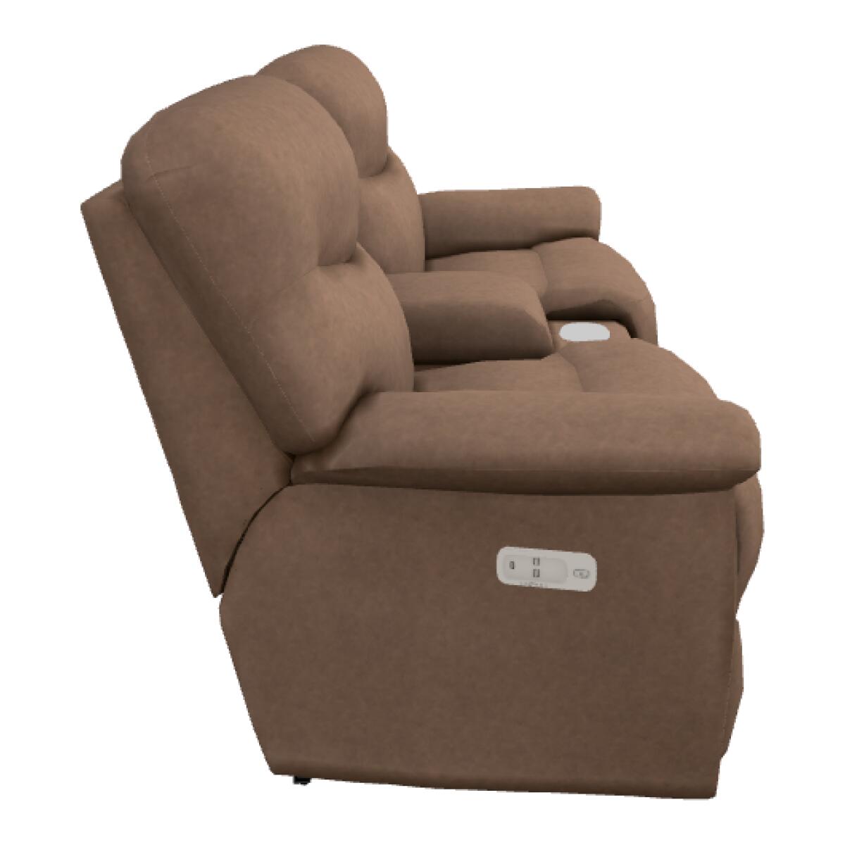 James Power Reclining Loveseat w/ Headrest & Console - U49521 - Image 5