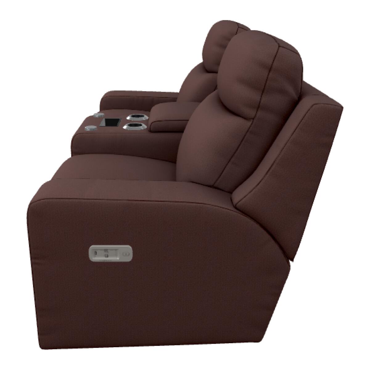 Emmons Power Reclining Loveseat w/ Headrest & Console - U49781 - Image 3