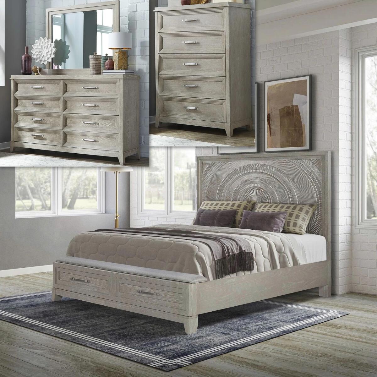 Belmar Opt Queen Storage Bed, Dresser & Mirror, Chest - Image 2
