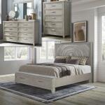 Belmar Opt Queen Storage Bed, Dresser & Mirror, Chest