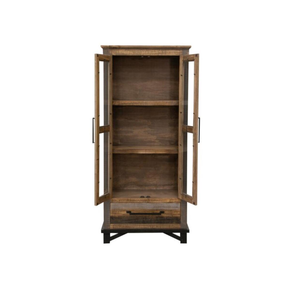 Loft Brown 1 Drawer, 2 Doors Cabinet - Image 4