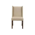 Silver Upholstered Chair (100% Leather) IFD6473CHU - Image 2