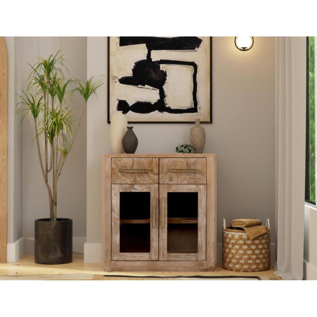 Balam 2 Drawer & 2 Glass Door Server - Image 4