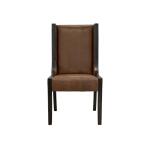 Walnut Upholstered Chair (100% Leather) IFD3422CHU - Image 2