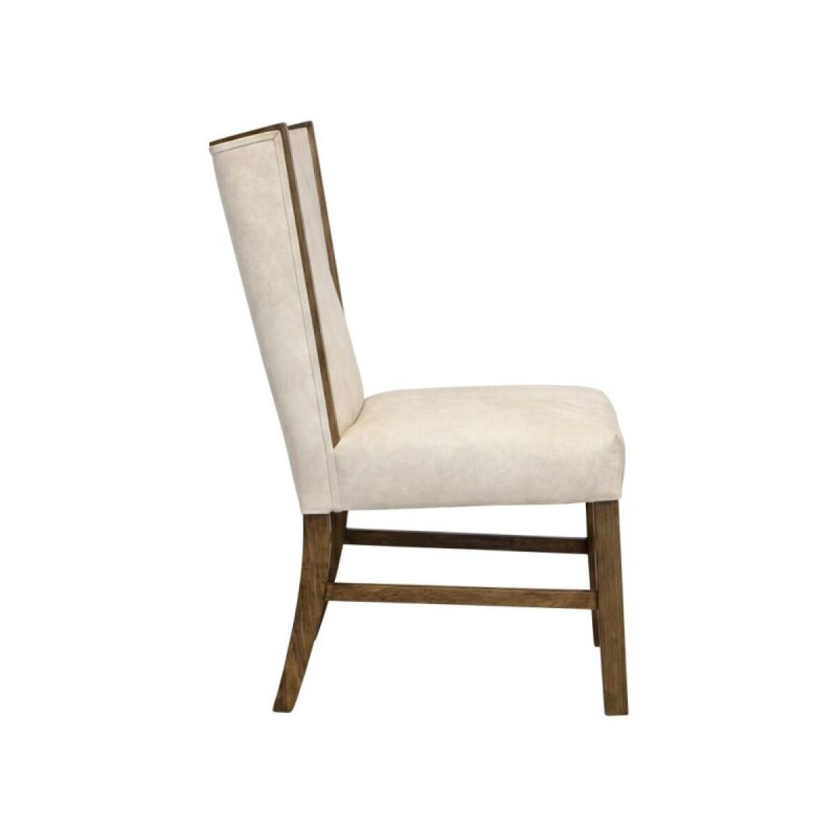 Silver Poly Suede Upholstered Chair IFD6472CHU - Image 3