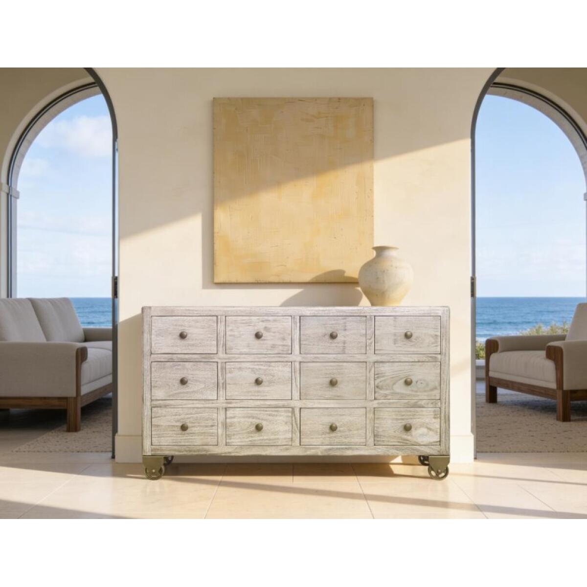 Oslo 12 Drawer Console IFD6531CNSWT - Image 4