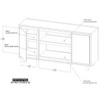Savia 2 Door, TV Stand 62" IFD7101STN62 - Image 9