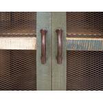 Antique 6 Iron Mesh Door 71" Console - Image 4