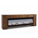 Natural Teca Console 94" Electric Fireplace compatible IFD1171CNF - Image 4