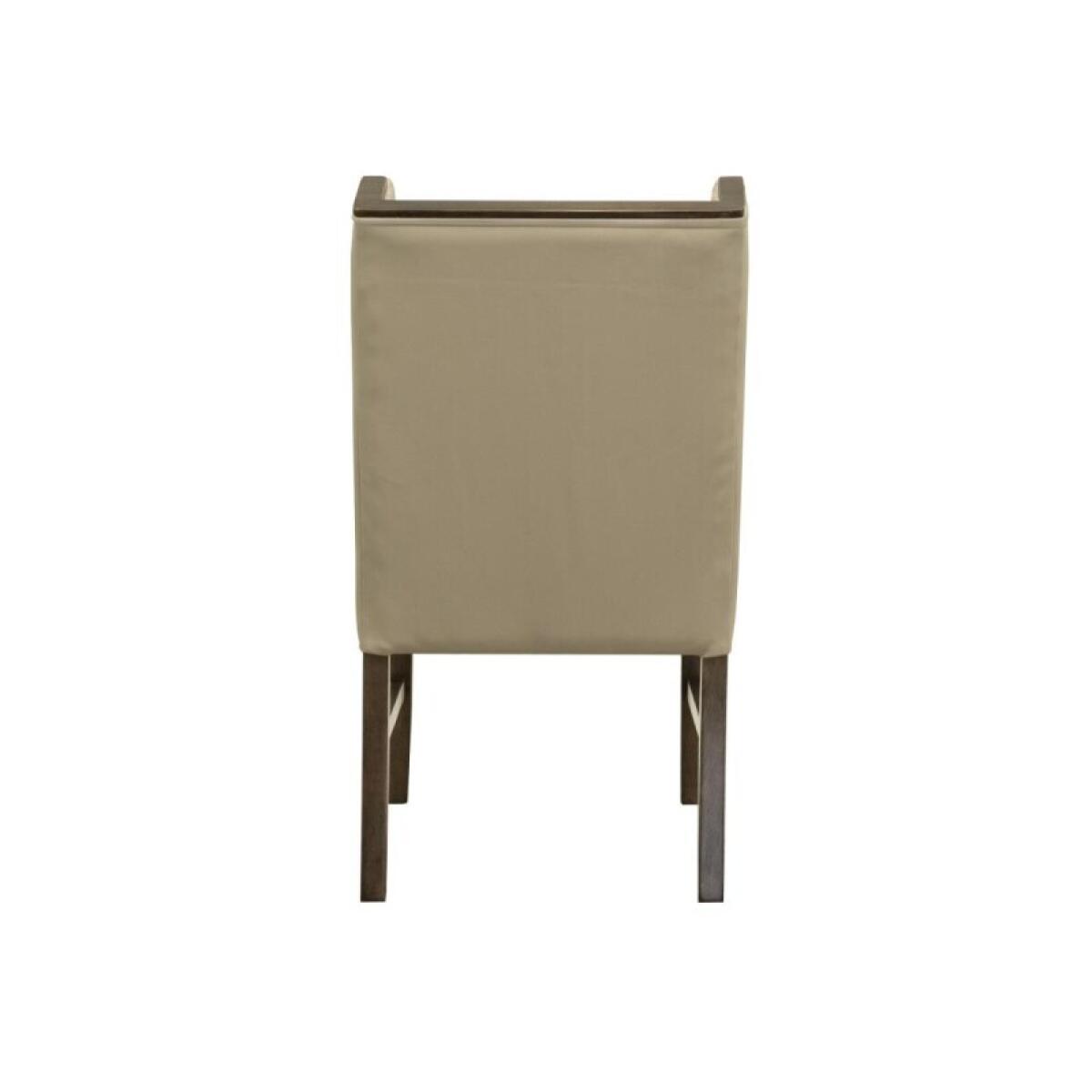 Silver Upholstered Chair (100% Leather) IFD6474CHU - Image 3