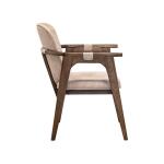Silver Poly Suede Upholstered Chair IFD6476CHU - Image 3