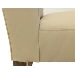 Silver Upholstered Chair (100% Leather) IFD6473CHU - Image 6