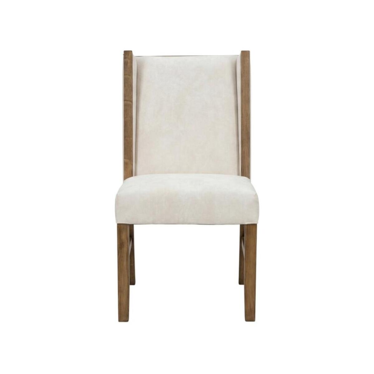 Silver Poly Suede Upholstered Chair IFD6472CHU - Image 2