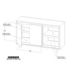 Savia 2 Door, TV Stand 52" IFD7101STN52 - Image 9