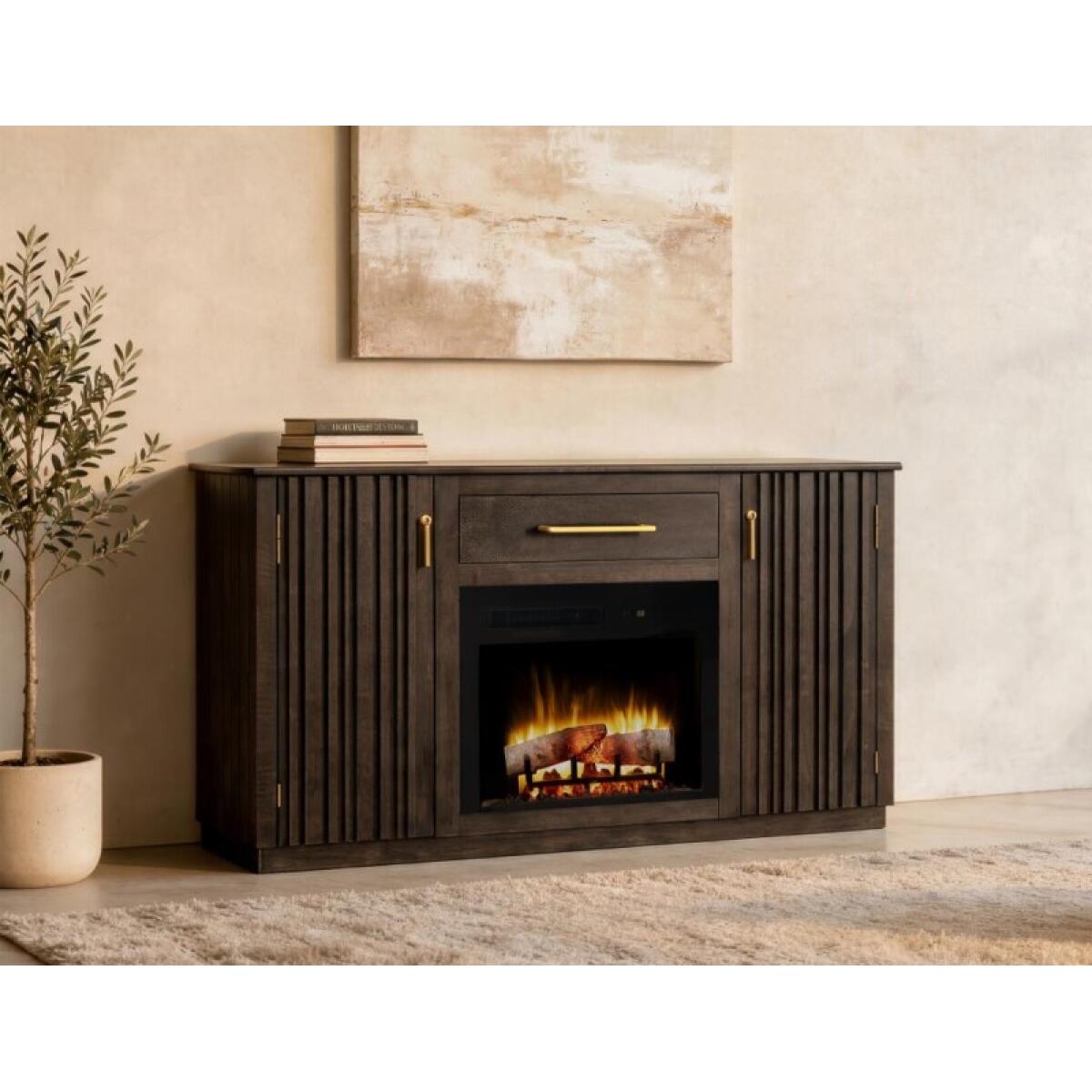 Mezquite 1 Drawer & 2 Door , TV Stand for Fire Place IFD6631STF - Image 5