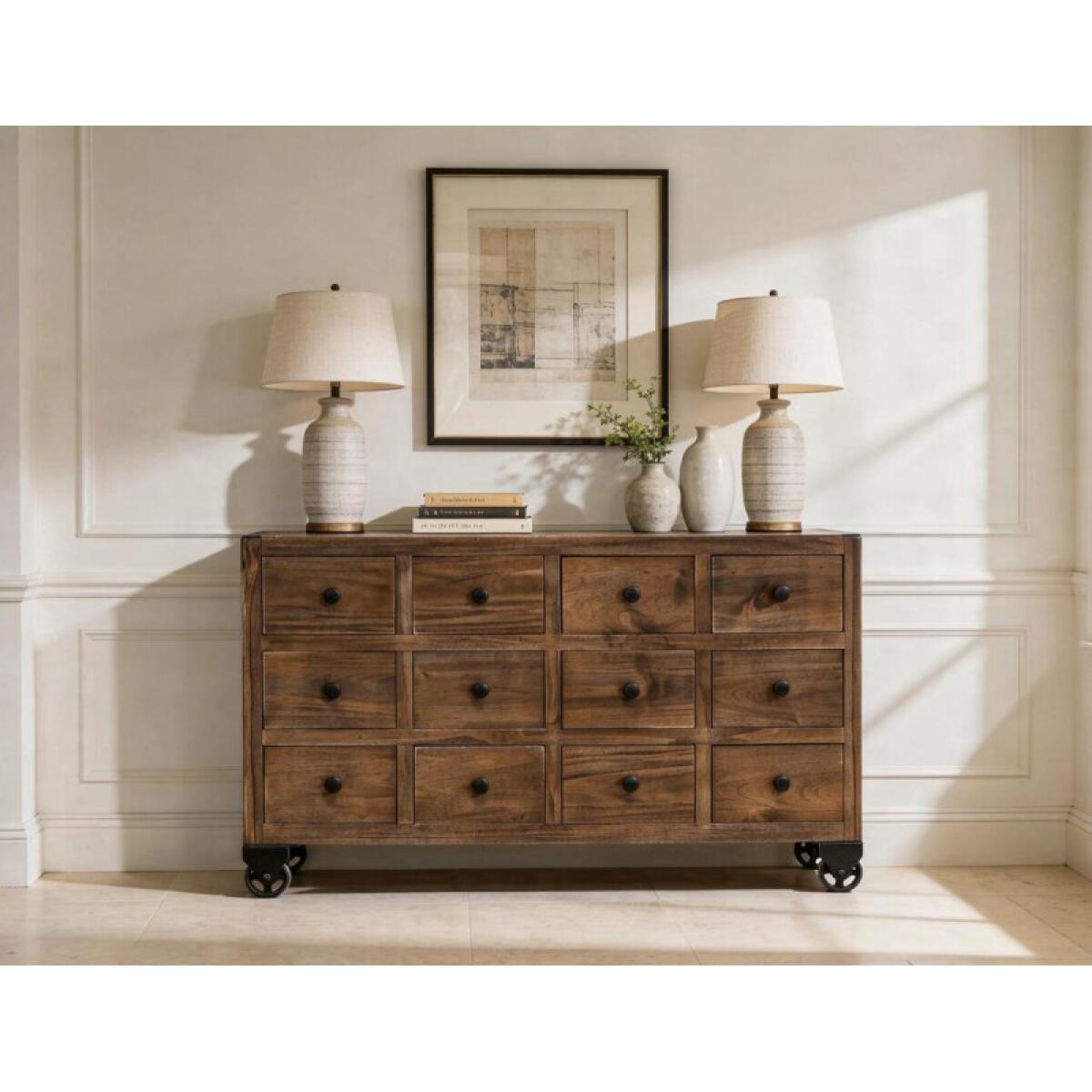Oslo 12 Drawer Console IFD6531CNSBN - Image 4