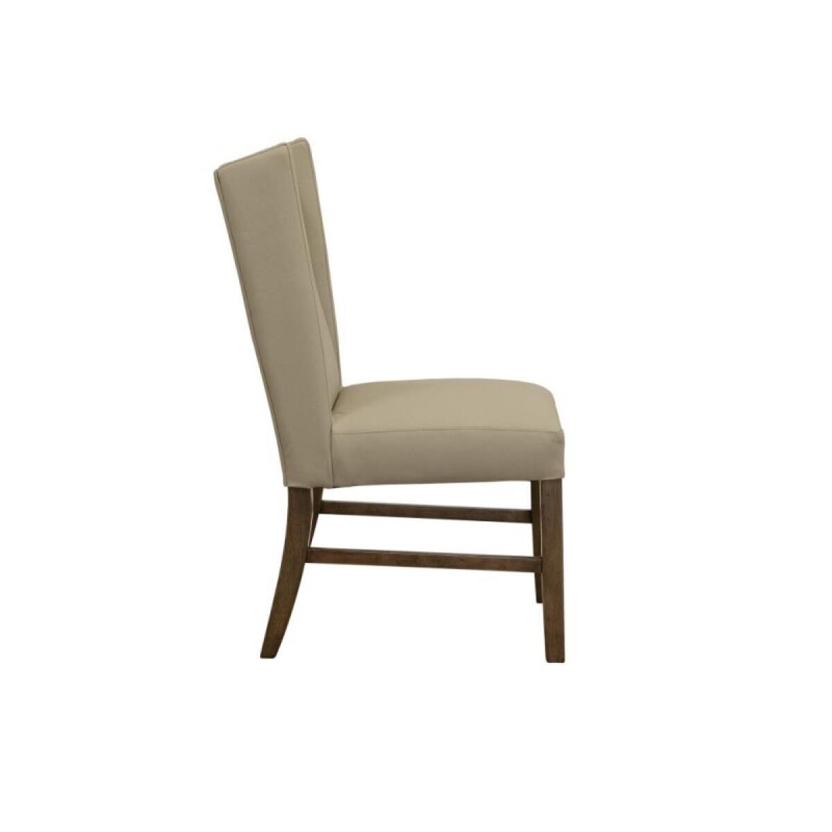 Silver Upholstered Chair (100% Leather) IFD6473CHU - Image 3