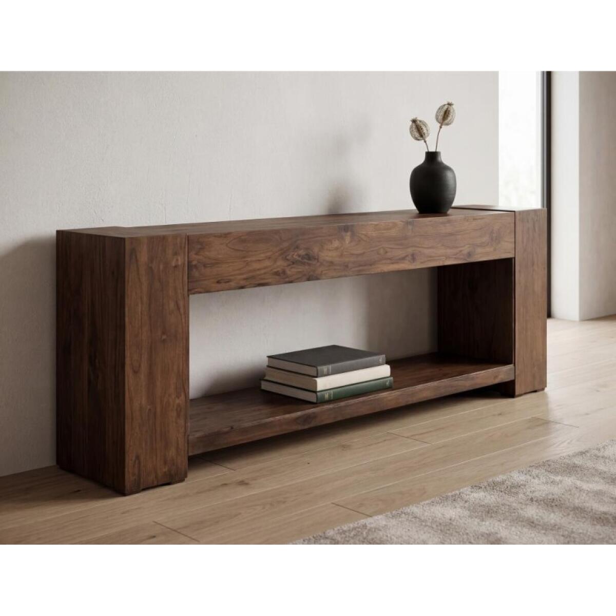 Natural Teca Console 94" Electric Fireplace compatible IFD1171CNF - Image 5